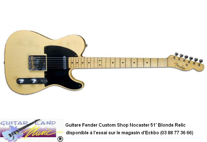 Guitare Fender Custom Shop Nocaster 51 Honey Blonde Relic